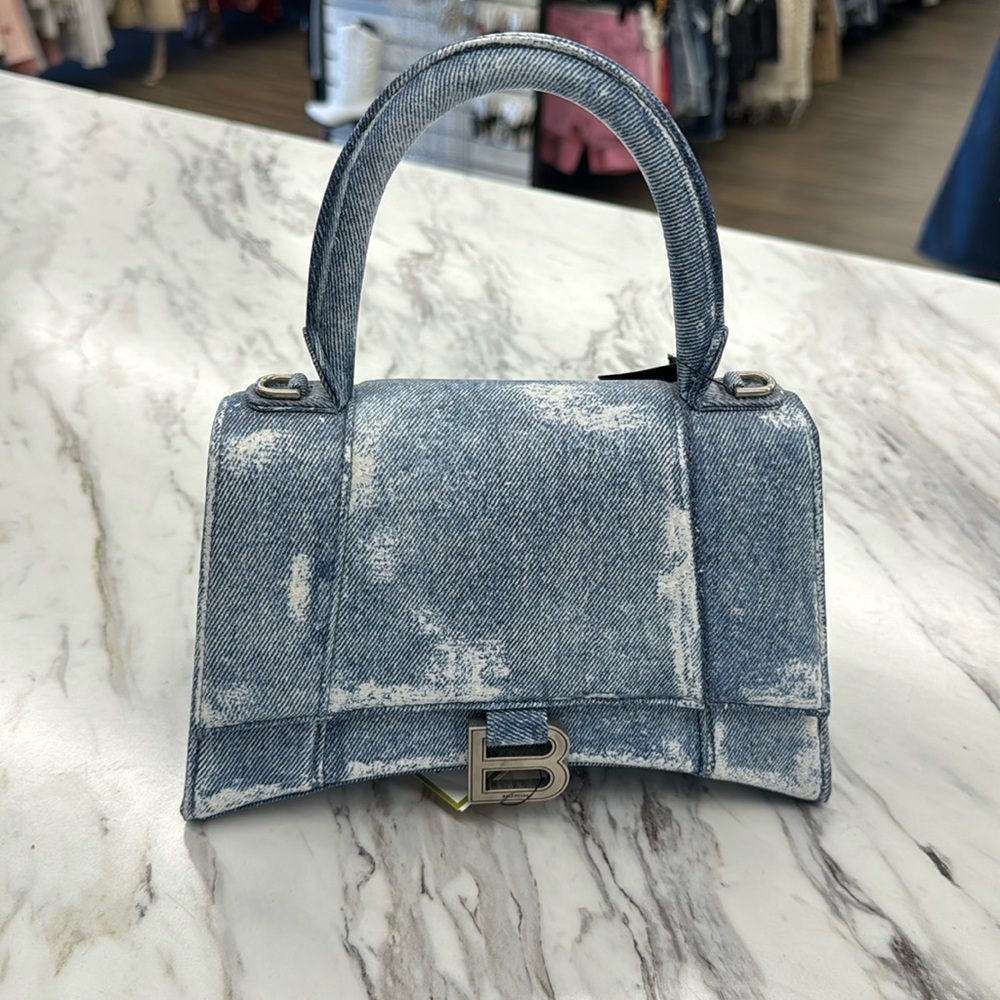 Balenciaga Denim Hourglass bag in an excellent condition